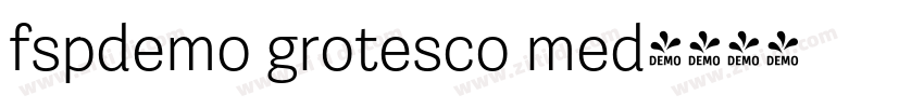 fspdemo grotesco med字体转换